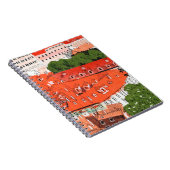 Carnet Roofs Rouges Prague Tchèque Visage collage croquis (Côté Droit)