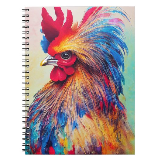 Carnet Rooster Chicken Animal Discovery Aventure Nature (Devant)