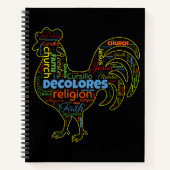 Carnet Rooster de DeColores Cursillo Mot Cloud (Devant)