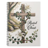 Carnet Rooted in Christ, Christian faith notebook  (Devant)