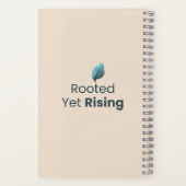 Carnet Rooted Yet Rising Minimal Motivational Notebook (Verso)