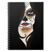 Carnet Rosa Sugar Skull Portrait (Devant)