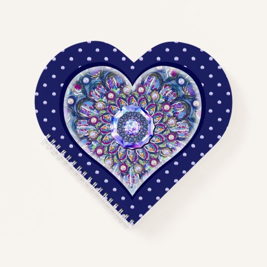 Carnet Rosace bleue (Devant)