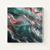 Carnet Rose Ancienne Élégante et Typographie sur Soie Éme (Dos)