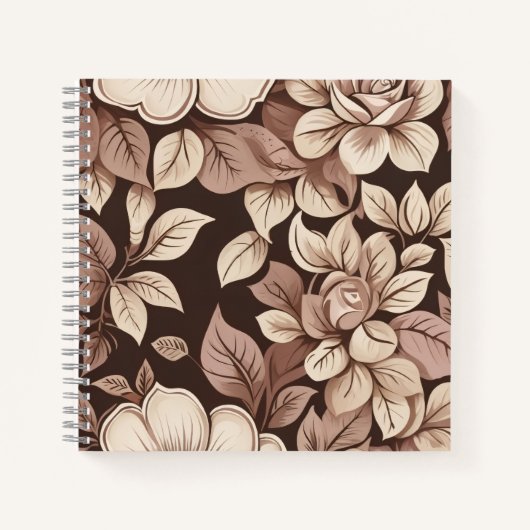 Carnet Rose Antique Botanique (Devant)
