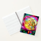 Carnet Rose arc-en-ciel psychédélique (Intérieur)