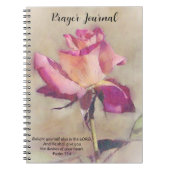 Carnet Rose Art Faith Bible Verse Revue de prière (Devant)
