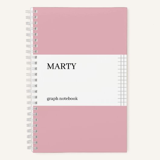 Carnet rose avec monogramme (Recto)