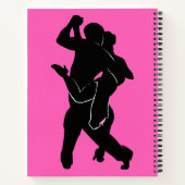 Carnet rose avec Tango Dancer Couple (Dos)