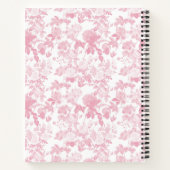 Carnet Rose blanc rose Chinoiserie Motif (Dos)