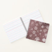 Carnet Rose blanc Snowflakes rose (Intérieur)