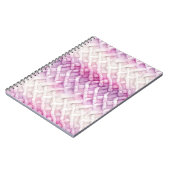 Carnet Rose blanc violet chaud (Côté gauche)