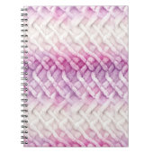 Carnet Rose blanc violet chaud (Devant)