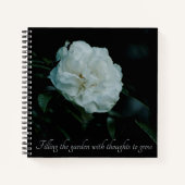 Carnet Rose blanche (Devant)