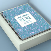 Carnet Rose Bleu Moderne Personnalisé