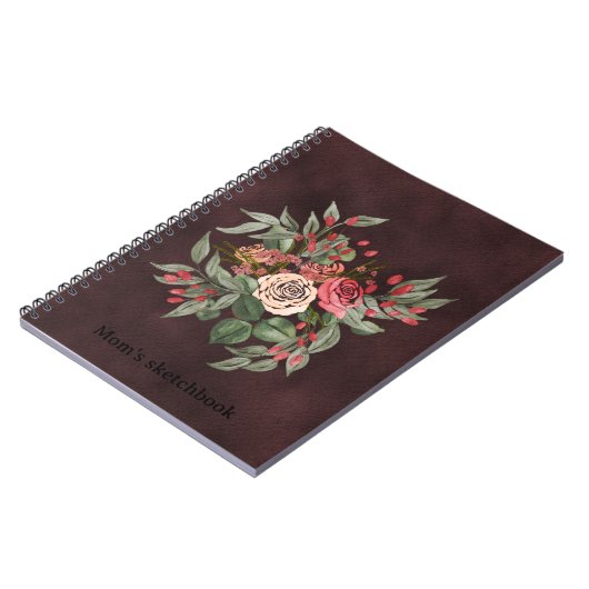 Carnet Rose Bouquet (Côté gauche)