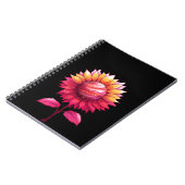 Carnet Rose céleste-noir (Côté gauche)