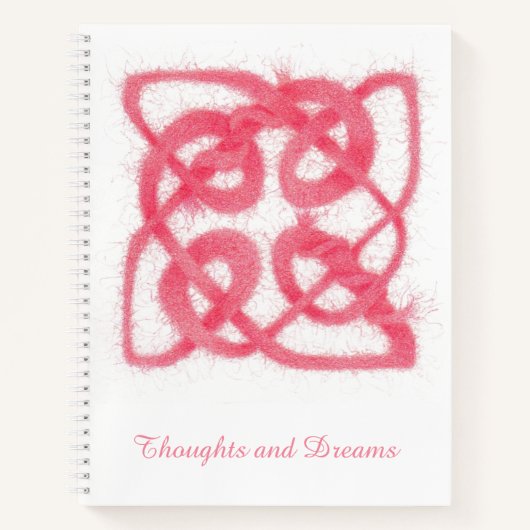 Carnet rose CELTIC KNOT 8.5x11 (Devant)