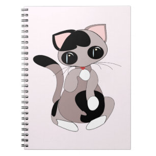 Carnet rose Chat Petit Nettoyage - Vos Couleurs