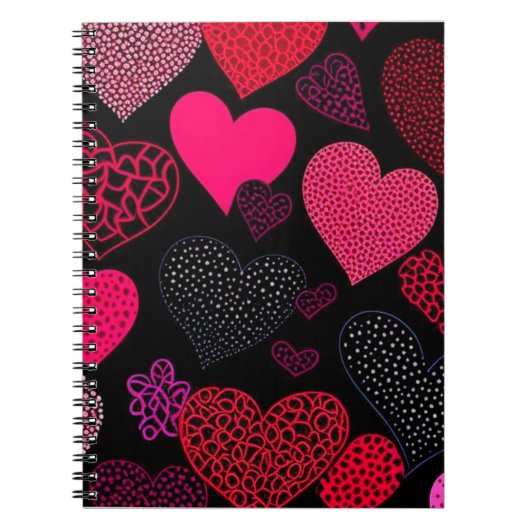 Carnet Rose chaud (Devant)