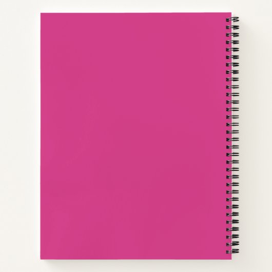 Carnet Rose chaud (Dos)