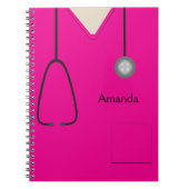 Carnet rose chaud Médicale Scrubs (Devant)