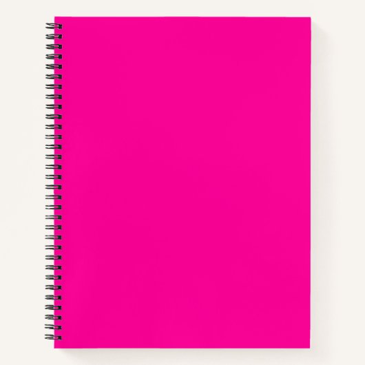 Carnet Rose chaud solide (Devant)
