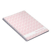 Carnet Rose Clair et Cœurs, anniversaire, douche, fête (Côté Droit)