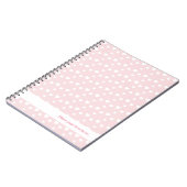 Carnet Rose Clair et Cœurs, anniversaire, douche, fête (Côté gauche)
