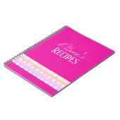 Carnet Rose Clair et Poka Dots (Côté gauche)