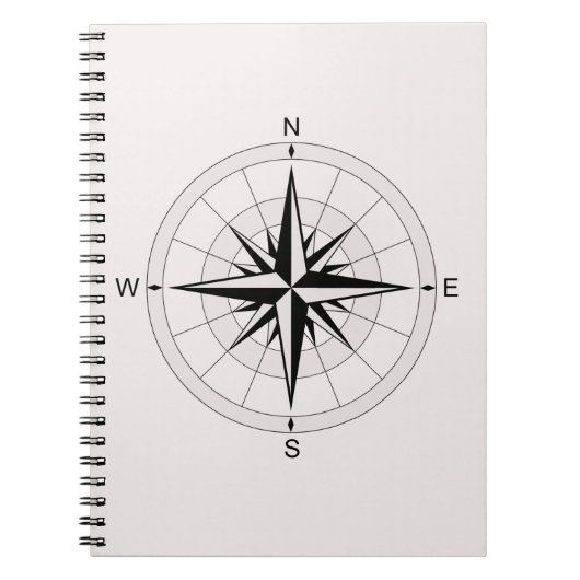 Carnet Rose Compass vintage (Devant)