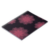 Carnet Rose, cool, tendance, abstraction de fleurs modern (Côté gauche)