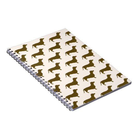 Carnet rose Dachshund (Côté Droit)