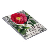Carnet Rose Damask Joli Floral Antique (Côté Droit)