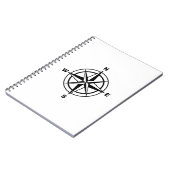 Carnet Rose de boussole nautique (Côté gauche)