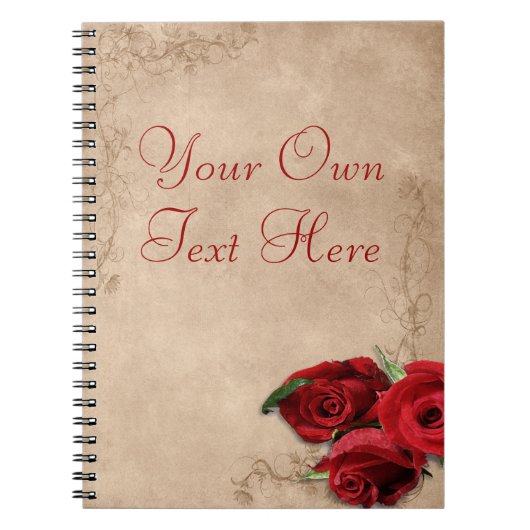 Carnet Rose de brandy vintage (Devant)