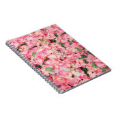 Carnet rose de collage de chaton de fleur (Côté Droit)