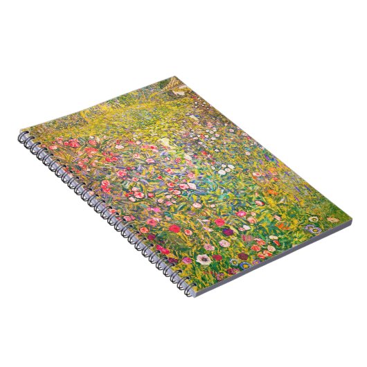 Carnet rose de fleurs de Gustav Klimt (Côté Droit)
