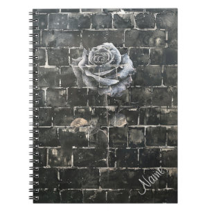 Carnet Rose de graffiti à thème foncé personnalisé
