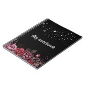 Carnet Rose de minuit - Journal gothique (Côté gauche)