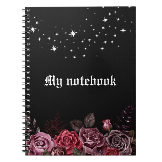 Carnet Rose de minuit - Journal gothique (Devant)
