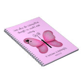 Carnet rose de papillon (Côté Droit)