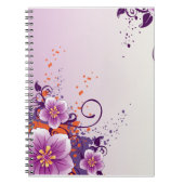 Carnet Rose de prairie à fleurs violettes (Devant)