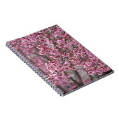 Carnet Rose débordant de fleurs de cerisier de Sakura (Côté Droit)