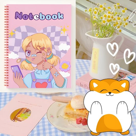 Carnet 🌸 rose doux 💗 ✨