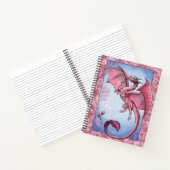 Carnet Rose "Dragon of Spring" Fleurs Imaginaire Art (Intérieur)