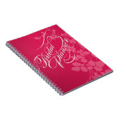 Carnet Rose du fuschia | de wedding planner de fleurs de (Côté Droit)