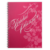 Carnet Rose du fuschia | de wedding planner de fleurs de (Devant)