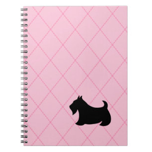 Carnet rose écossais Terrier