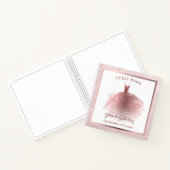 Carnet Rose élégant budget Gold Quinceañera robe invité (Intérieur)